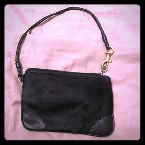 Classic (circa 2002) Coach faux fur wristlet